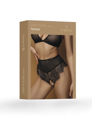 Высокие трусики с кружевом шантильи и пикантными вырезами, XXL/XXXL (50-52)