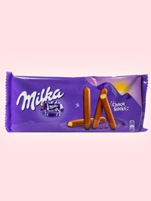 Печенье в молочном шоколаде в виде палочек Milka Choco Sticks / Милка Чоко Стикс 112 гр