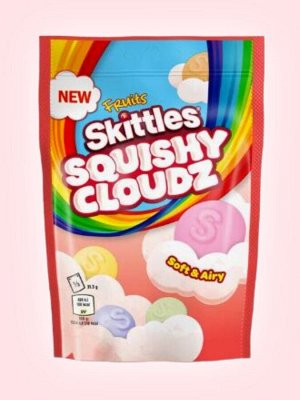 Скитлс Squishy Cloud Pouch Fruits 94гр/ Скитлс мармелад облачные конфеты. Кислые.