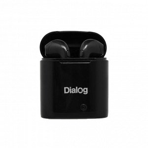 Наушники Dialog ES-15BT, беспроводные, вкладыши, микрофон, BT v5.0, 55/400 мАч, черные
