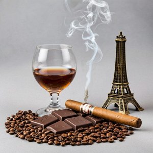 Кофе Arabica aroma Французский поцелуй (коньяк, шоколад) 100 грамм
