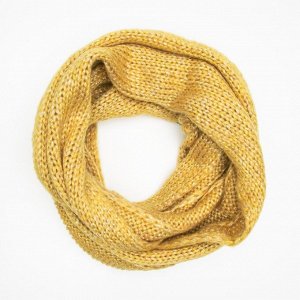 Снуд Однотонный шарф-снуд, выполнен из приятного на ощупь вязанного материала. Подойдет как на холодную зиму, так и на мягкое межсезонье. Удобно и быстро надевается через голову на шею. 48% акрил 31% 