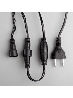 Гирлянда «Нить» 15 м, IP20, тёмная нить, 400 ламп, свечение мульти, 8 режимов, 220 В
