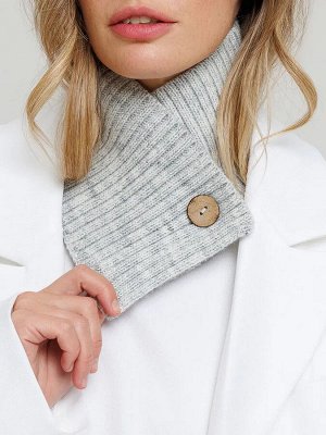 Воротник Вязаный женский снуд-воротник Джори от бренда Сиберика занимает особое место среди осенних и зимних аксессуаров. Мягкий и теплый шарф выполнен из шерстяной пряжи крупной вязкой в рубчик. Коро