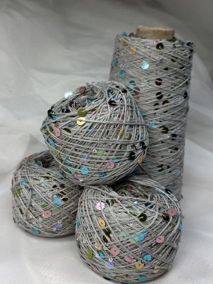 Королевские пайетки на хлопке 50гр