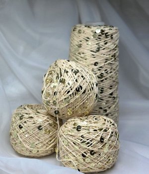Королевские пайетки на хлопке 50гр