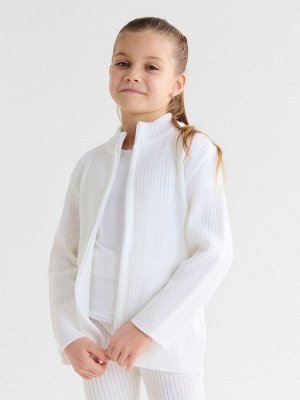 Костюм детский вязаный (кофта и брюки) MINAKU, цвет белый.
