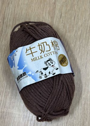 Пряжа коровка молочный хлопок