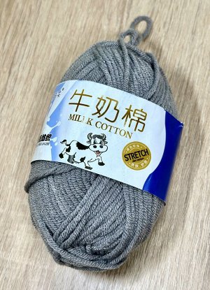 Пряжа коровка молочный хлопок