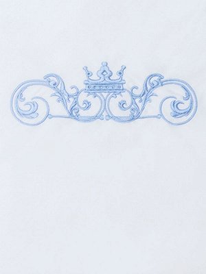 Зимний конверт-одеяло на выписку &quot;Роскошный&quot; (голубой с белым кружевом)