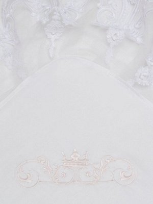Конверт-одеяло на выписку "Роскошный" (розовый с белым кружевом)