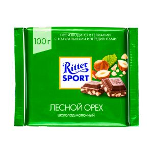 Шоколад Риттер Спорт Лесной Орех 100 г 1уп.х 12шт.