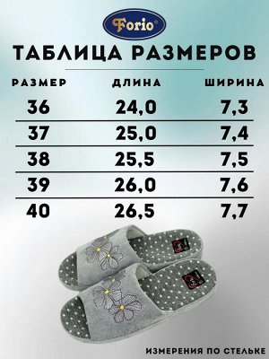 Тапочки женские анатомические с уникальным дизайном и премиальной переливающейся вышивкой цветочной тематики