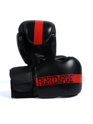 Перчатки боксёрские FIGHT EMPIRE, чёрно-красные, размер 12 oz