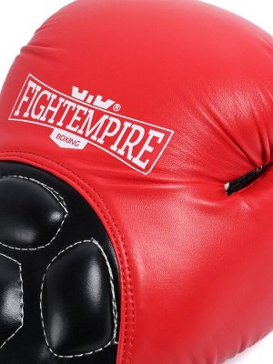 Перчатки боксёрские FIGHT EMPIRE, NITRO, красно-чёрные, размер 14 oz