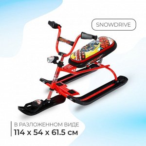 Снегокат Nika Snowdrive, СНД3/SD22, цвет красный/чёрный