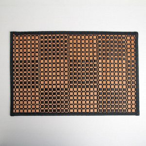 Салфетка сервировочная на стол «Шахматы», 45,5?30 см, цвет чёрный