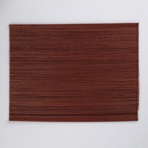 Салфетка плетёная, коричневая, 30?40 см, бамбук
