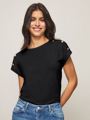 Черная футболка Lipsy с круглым вырезом