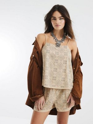 Топ-комбинация River Island из 100% хлопка с вышивкой