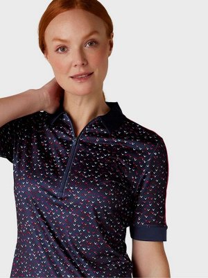 Рубашка-поло с короткими рукавами Callaway Apparel Blue Chev Inspired