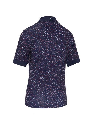 Рубашка-поло с короткими рукавами Callaway Apparel Blue Chev Inspired