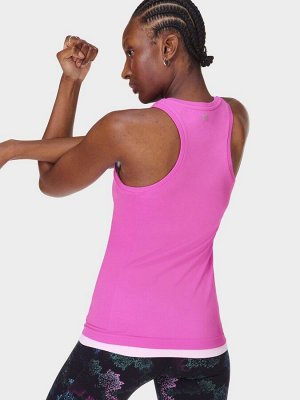 Светло-розовый - бесшовный спортивный жилет Sweaty Betty Athlete