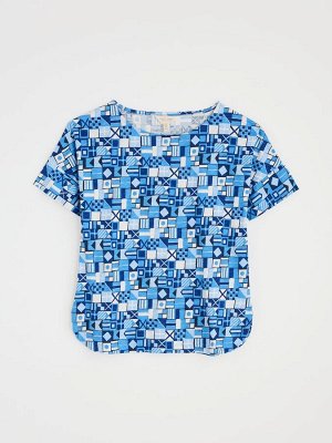 Футболка Blue Chrome - Seasalt Cornwall Bryher View из 100% хлопка с вырезом-лодочкой