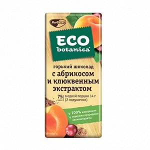 ШОК "Eco-bot" горкий абрикос/клюк.экс 85г РФ18867, шт