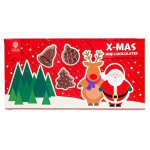 Фигурки шоколадные X-MAS MINI CHOCOLATES 90 г 1 уп.х 24 шт.