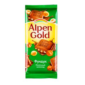 Шоколад Альпен Гольд Фундук 85 г 1 уп.х 21 шт.