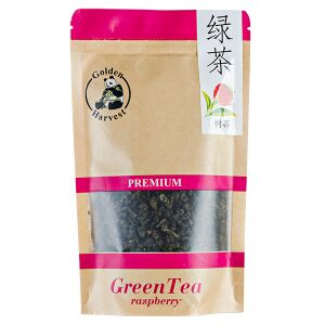 Чай GOLDEN HARVEST Premium Green Tea Raspberry 75 гр.