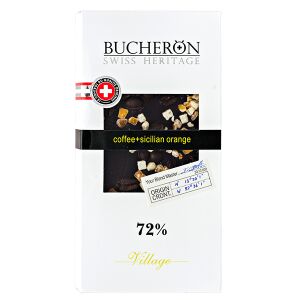 Шоколад BUCHERON VILLAGE 72% с Зернами Кофе и Апельсин 100 г 1уп.х 10шт.
