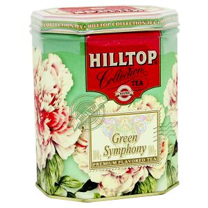 Чай HILLTOP подарочный восьмигранник 'Зеленая симфония' ж/б 100 г 1 уп.х 12 шт.