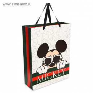 Пакет ламинат вертикальный Mickey, 31х40х11 см, Микки Маус
