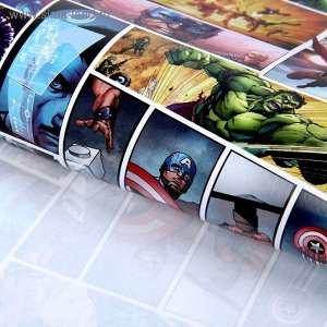 Бумага упаковочная глянцевая "Ты Супер Герой", Мстители, 70 х100 см