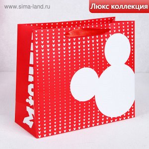Пакет подарочный «Mickey», Микки Маус, 18 х 23 х 10 см
