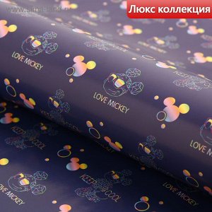 Бумага упаковочная глянцевая "Mickey Mouse", Микки Маус, 70х100 см