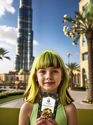 Мороженое сливочное с фисташкой и кунжутом "Дубайский шоколад" ведро 275 гр (1/6)