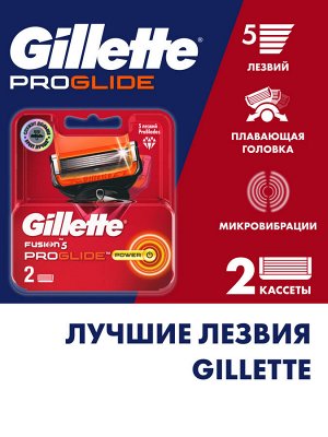 Сменные кассеты для бритья Gillette Fusion5 ProGlide Power, 2 шт