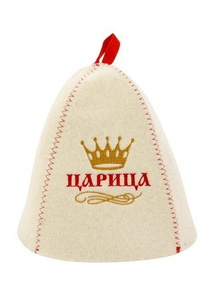 Шапка для бани и сауны «Царица», полиэфир 70%, шерсть 30%