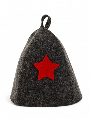 Шапка для бани и сауны «Звезда», полиэфир 70%, шерсть 30%