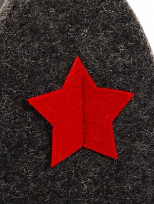 Шапка для бани и сауны «Звезда», полиэфир 70%, шерсть 30%