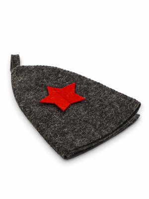 Шапка для бани и сауны «Звезда», полиэфир 70%, шерсть 30%