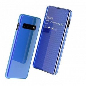 Синий. Чехол книжка Clear view на телефон iphone