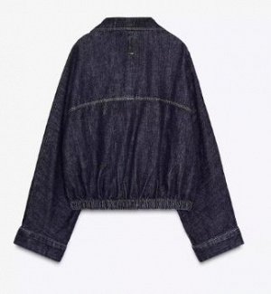 ДЖИНСОВАЯ КУРТКА TRF С РУКАВАМИ «ЛЕТУЧАЯ МЫШЬ», арт. 8727271 443, синий