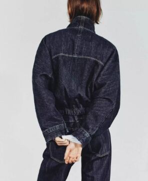 ДЖИНСОВАЯ КУРТКА TRF С РУКАВАМИ «ЛЕТУЧАЯ МЫШЬ», арт. 8727271 443, синий