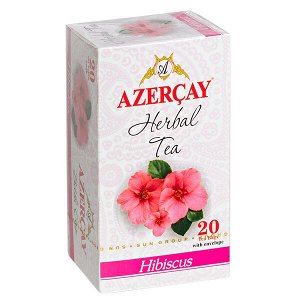 Чай АЗЕРЧАЙ Гибискус 20 пакетиков с конвертом 1 уп.х 24 шт.