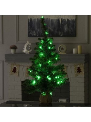 Гирлянда «Нить» 5 м роса, IP20, серебристая нить, 50 LED, пульт ДУ, свечение RGB, USB