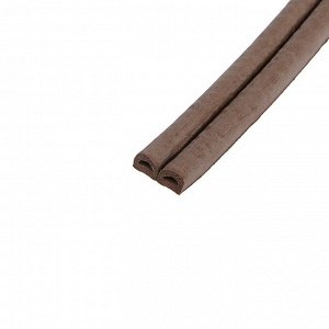 Уплотнитель резиновый ТУНДРА, профиль D, размер 9х8 мм, коричневый, в упаковке 10 м